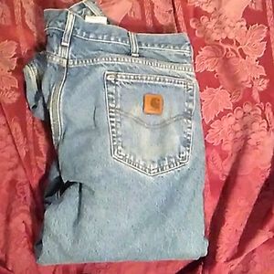 👖CARHARTT FLANNEL LINED JEANS VNUC  42 x32